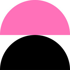 round abstract trendy design element. Aesthetic shape for creative design ornament. Collection of minimalist modern style for decorative design