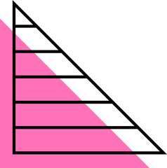 triangle abstract trendy design element. Aesthetic shape for creative design ornament. Collection of minimalist modern style for decorative design