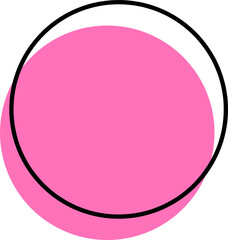 round abstract trendy design element. Aesthetic shape for creative design ornament. Collection of minimalist modern style for decorative design