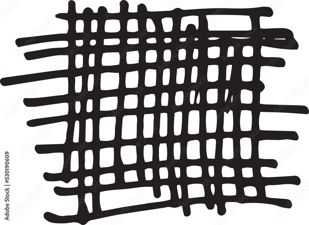 Aufkleber abstract stroke in doodle art and scribble for design element