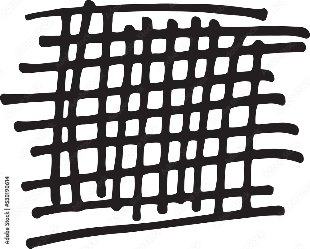 Aufkleber abstract stroke in doodle art and scribble for design element