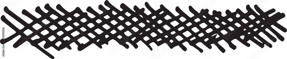 Aufkleber abstract stroke in doodle art and scribble for design element
