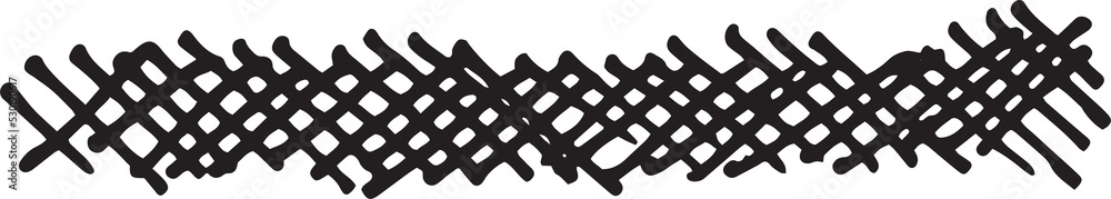 Aufkleber abstract stroke in doodle art and scribble for design element