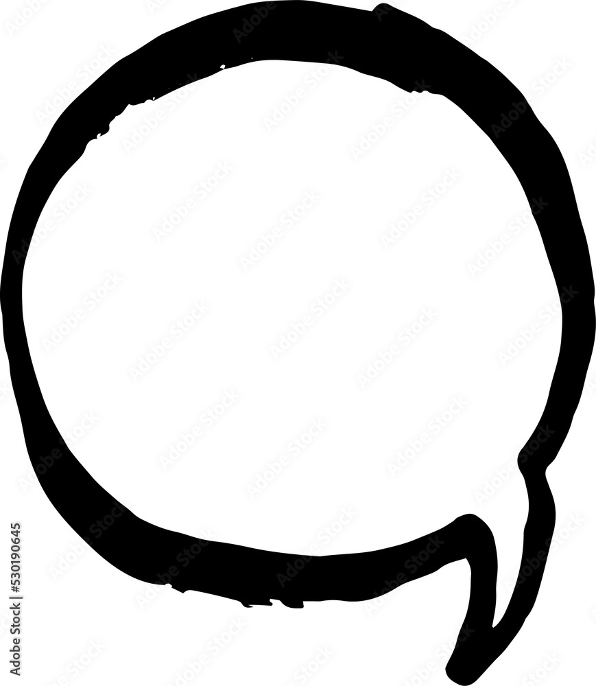 Poster empty speech bubble text in hand drawn illustration.collection of blank copy space conversation for 