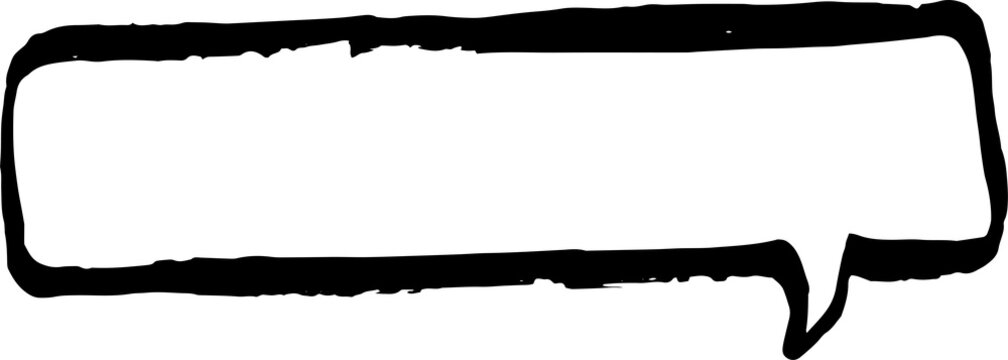 empty speech bubble text in hand drawn illustration.collection of blank copy space conversation for comic and design element. a simple line balloon text design template
