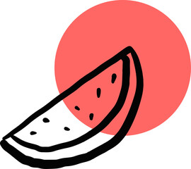 watermelon icon design
