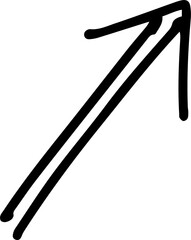 up hand drawn arrow illustrations