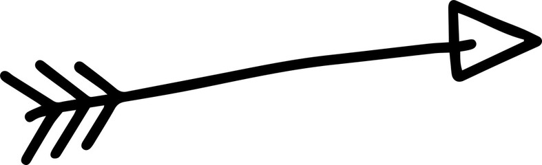 right hand drawn arrow illustrations