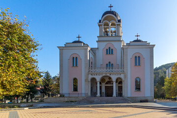 Autumn view of center of town of Lovech, Bulgaria
