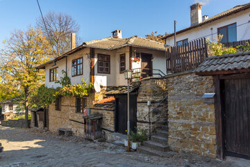 Autumn view of center of town of Lovech, Bulgaria