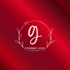 Premium Luxury modern brand monogram letter g Logo design template for your business