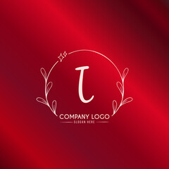 Premium Luxury modern brand monogram letter i Logo design template for your business