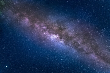 Fototapeta na wymiar Milky way galaxy and outer deep space view from Atacama desert, Chile