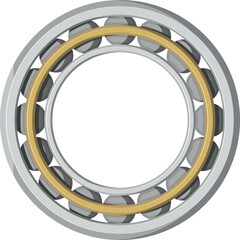 Rotating bearing mechanism with rolling elements