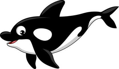 Sperm whale cachalot marine fish cartoon character