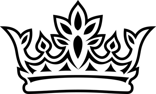 recommend clip art: Monarch headwear isolate royal crown nobility icon