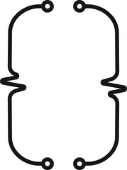 Quote box frame isolated text bracket parenthesis