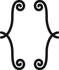 Quotation frame, curly parenthesis text bracket