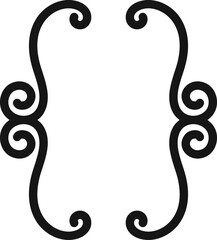 Calligraphy parenthesis text bracket, quote frame