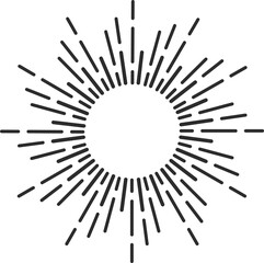 Obraz premium Starburst icon, sunburst explosion sun light rays