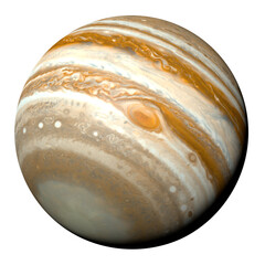 Jupiter, the largest planet in the Solar System, isolated     © dottedyeti