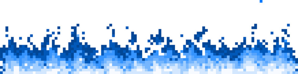 Blue firewall, pixel art fire flame, 8 bit game