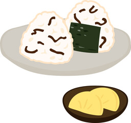 塩昆布入りのおにぎり