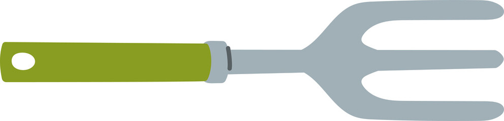 Obraz premium Farmer tool pitchfork, gardening hand cultivator