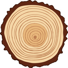 Wood texture isolated tree trunk wooden stump sign