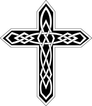 Gaelic emblem of peace isolated irish cross icon