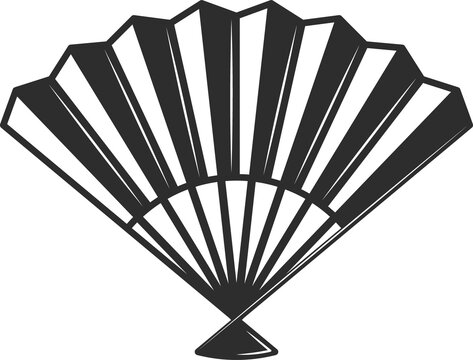 Japanese fan isolated handheld tessen souvenir