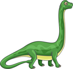 Green dinosaur isolated childish brontosaurus dino © Buch&Bee