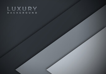 Fototapeta premium Modern Overlap Dimension grey Line Bar Background with Copy Space for Text or Message