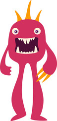 Funny comic monster, beast character personage