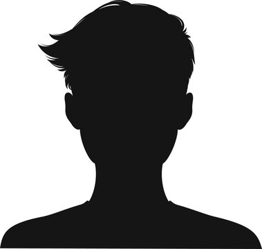 Avatar of man male person black silhouette profile