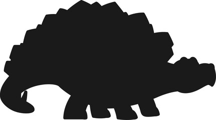 Dinosaur extinct animal isolated silhouette dino © Buch&Bee