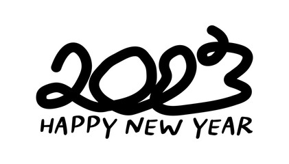 idea and concept think Creativity modern  2023 Happy New Year posters set. Design templates with  logo 2023 for celebration and season decoration. minimalistic trendy backgrounds for branding, banner,