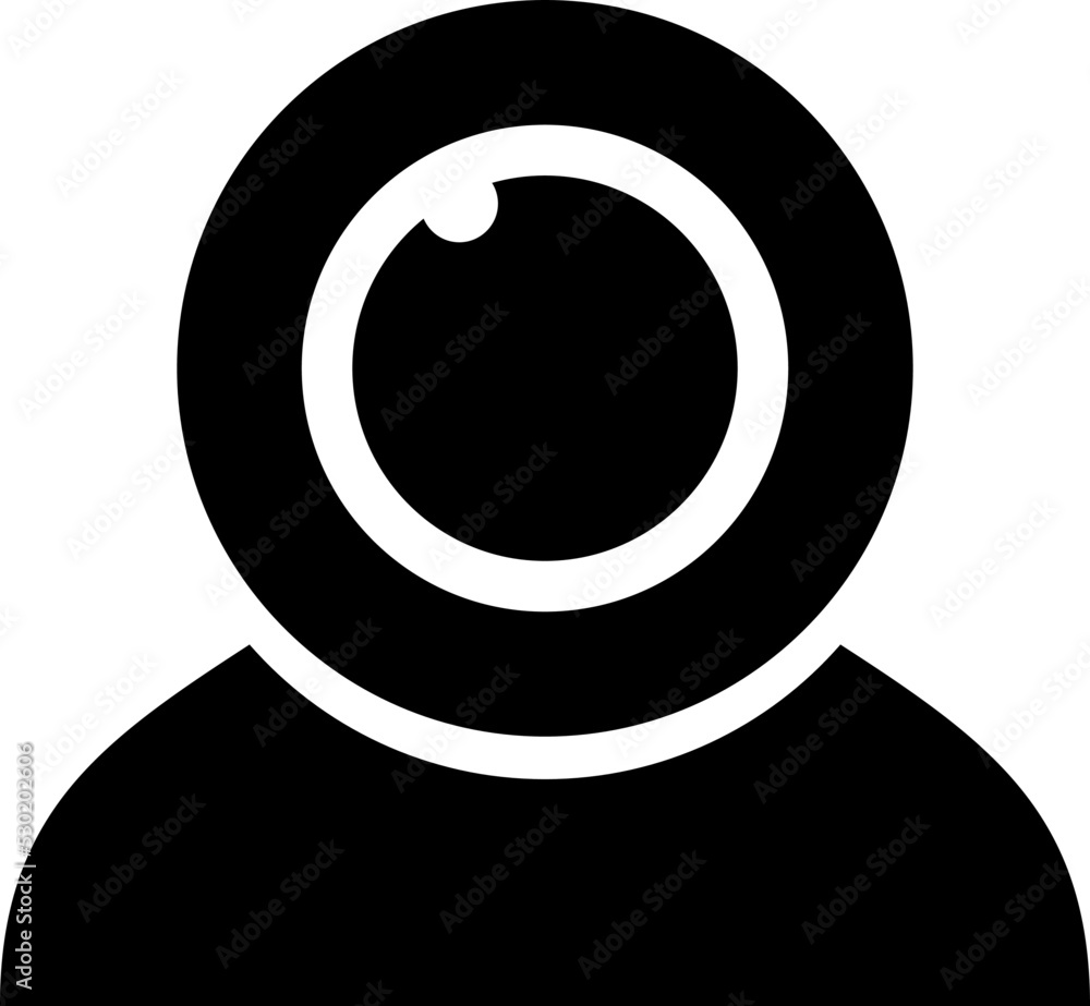 Poster web camera icon vector illustration on white background..eps