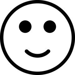 Vector icon of a happy smile. Smiling face icon symbol.eps