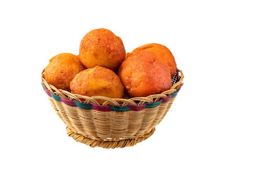 Delicious buñuelos from El Santuario - Typical Colombian food