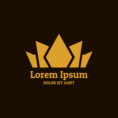 Crown logo. Luxurious and elegant logo. Logo design in a modern and minimalist style