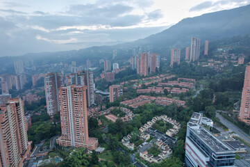 Obraz premium Downtown Medellin Colombia on a cloudy day 4