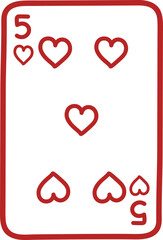 Poker Card Doodle Icon