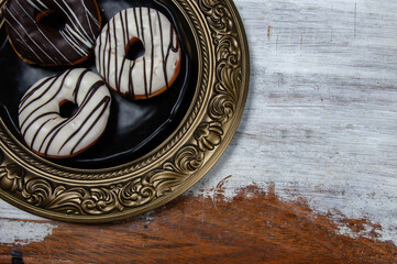 delicious doughnuts on the table