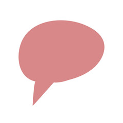 Speech bubble message line doodle