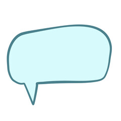 Speech bubble message line doodle
