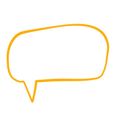 Speech bubble message line doodle