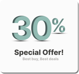 20% special offer 3D, design template, vectors, marketing, Instagram post discount, digital banner, digits banner, post-marketing, post instagram, template special offer Instagram 3d.