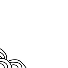 Obraz premium Abstract aesthetic line corner border