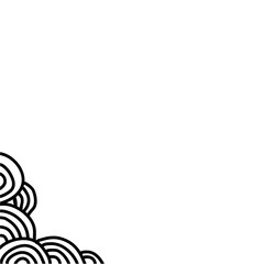 Obraz premium Abstract aesthetic line corner border